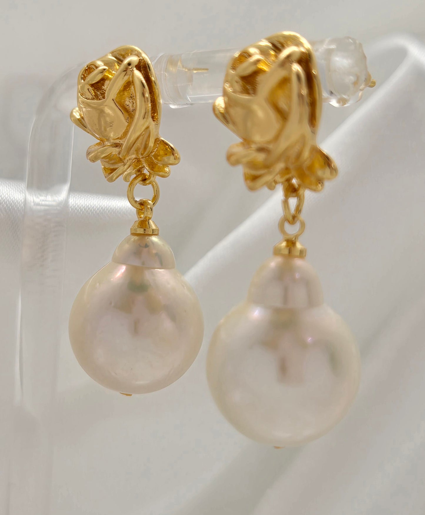Rose In A Pot Earrings