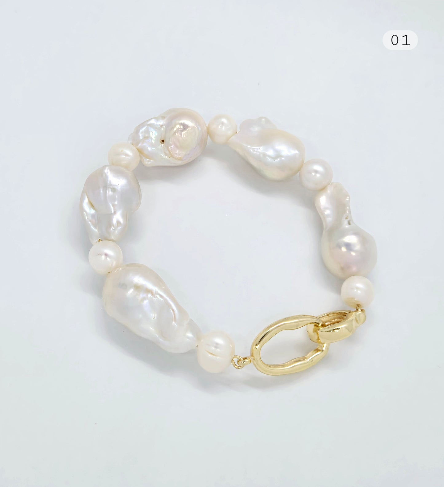 Baroque Elegance Pearl Bracelets