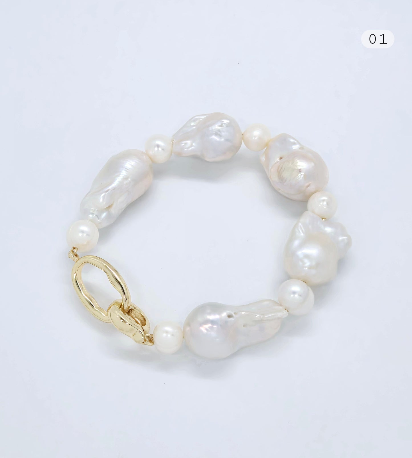 Baroque Elegance Pearl Bracelets