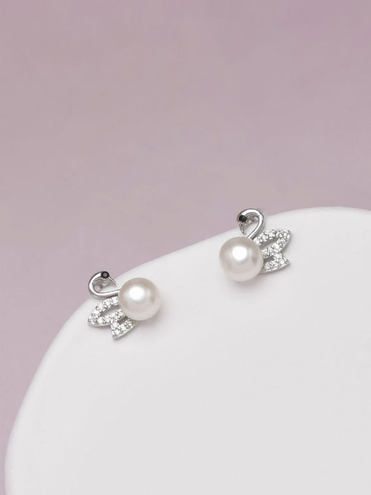 Swan Pearl Studs