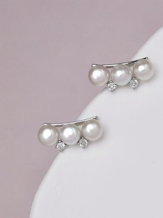 Triple Pearl Beam Studs
