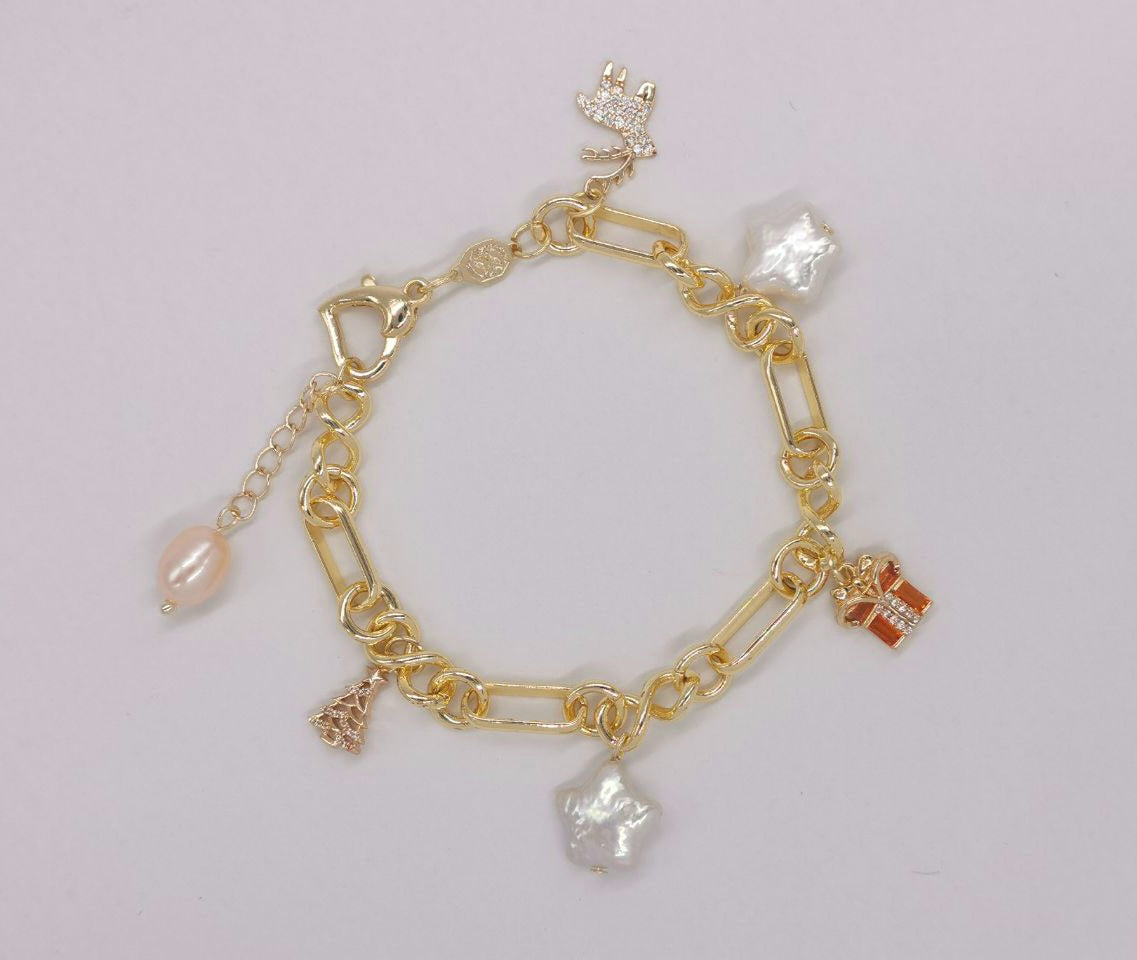 Christmas Figaro Charm Bracelets